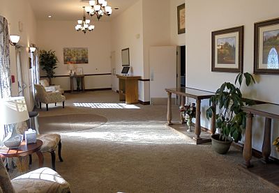 matthews funeral home - chapel foyer